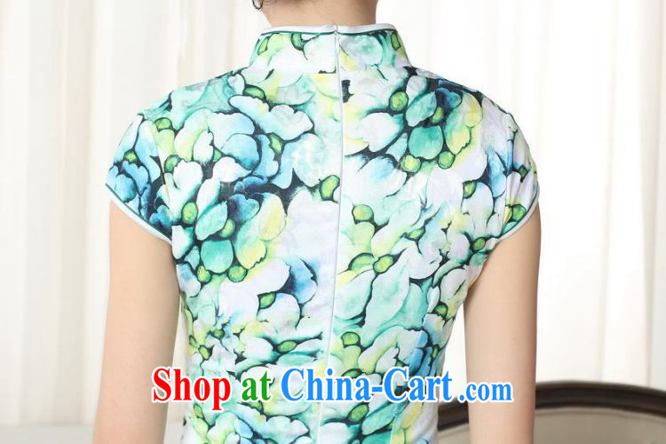 An Jing jacquard cotton daily Chinese qipao cultivating short cheongsam picture color 2 XL pictures, price, brand platters! Elections are good character, the national distribution, so why buy now enjoy more preferential! Health