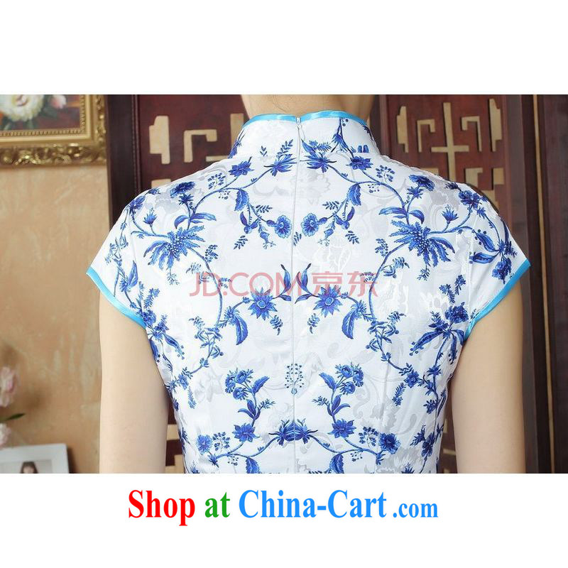 Joseph's cotton robes, Ms. Tang is improved summer dresses, for the hard-pressed stamp beauty dress dresses D 0249 color XXL, Joseph cotton, shopping on the Internet