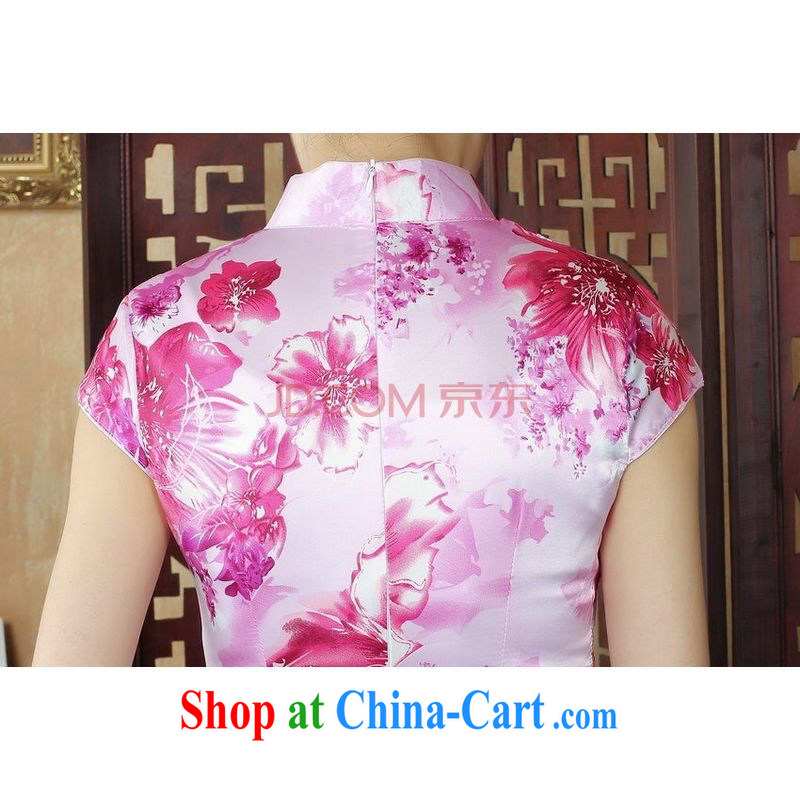 Joseph cotton robes, Ms. Tang is improved summer dresses, for cultivating dress dresses pink XXL, Joseph cotton, shopping on the Internet