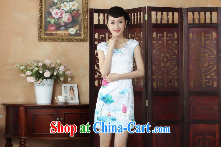 Joseph cotton Lady Jane, Jacob embroidery cheongsam improved cheongsam dress summer white exclusive fashion beauty dresses D, 0235 XXL pictures, price, brand platters! Elections are good character, the national distribution, so why buy now enjoy more preferential! Health