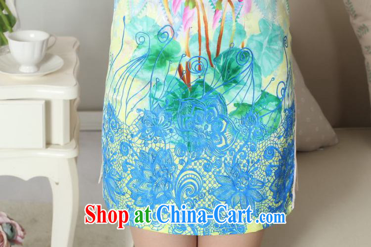 And Jing Ge factory direct new summer elegance Chinese qipao Chinese graphics thin short cheongsam picture color 2 XL pictures, price, brand platters! Elections are good character, the national distribution, so why buy now enjoy more preferential! Health