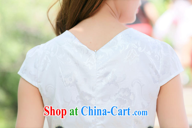 XUAN FENG 2015 spring and summer new Korean Beauty party for staple Pearl beautiful stamp stylish retro female short-sleeve cheongsam dress gold beauty figure M pictures, price, brand platters! Elections are good character, the national distribution, so why buy now enjoy more preferential! Health