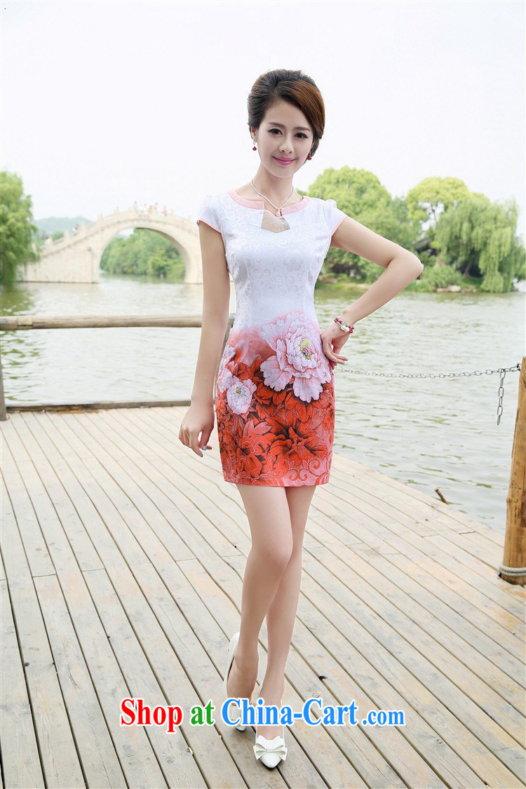 100 million Dollar City summer 2015 new girls improved stylish short skirts retro style beauty dresses retro daily stamp cheongsam dress 6878 green Peony XXL pictures, price, brand platters! Elections are good character, the national distribution, so why buy now enjoy more preferential! Health