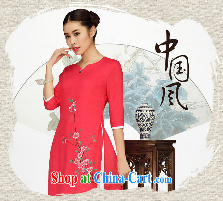 Mr Henry Tang, Id al-Fitr spring and summer new 2015 National wind cuff retro leave of two part Tang Women's clothes were red XL pictures, price, brand platters! Elections are good character, the national distribution, so why buy now enjoy more preferential! Health