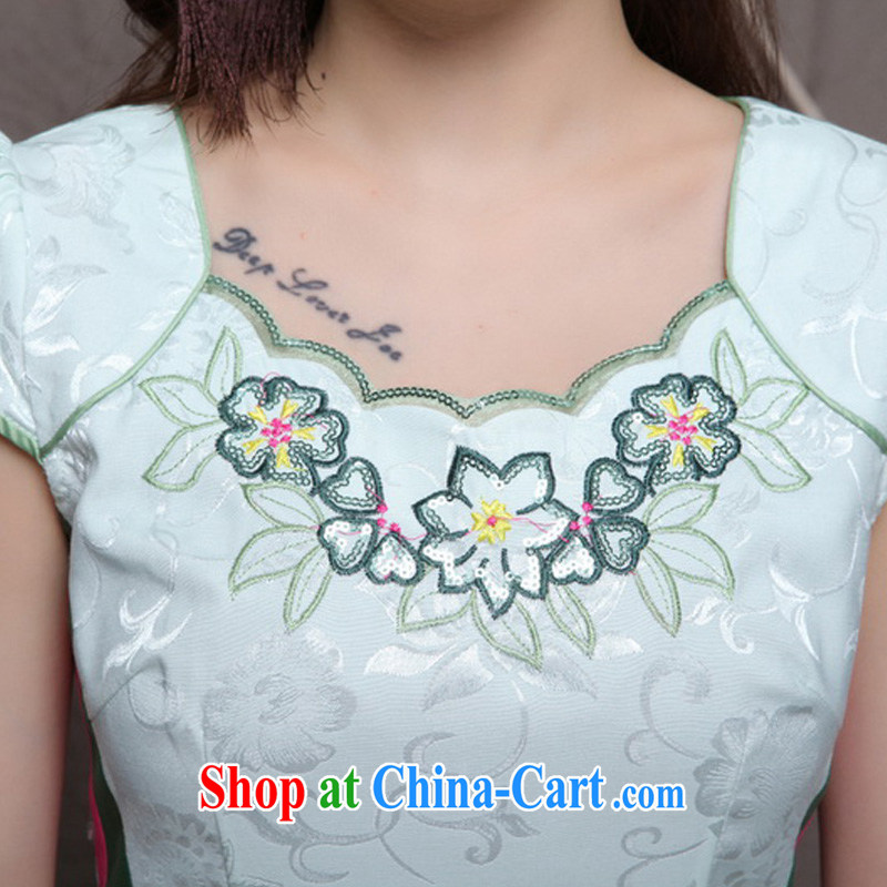 Diffuse, 2015 China wind stylish Ethnic Wind and refined improved cheongsam dress elegance S suit, Diffuse, yet, shopping on the Internet