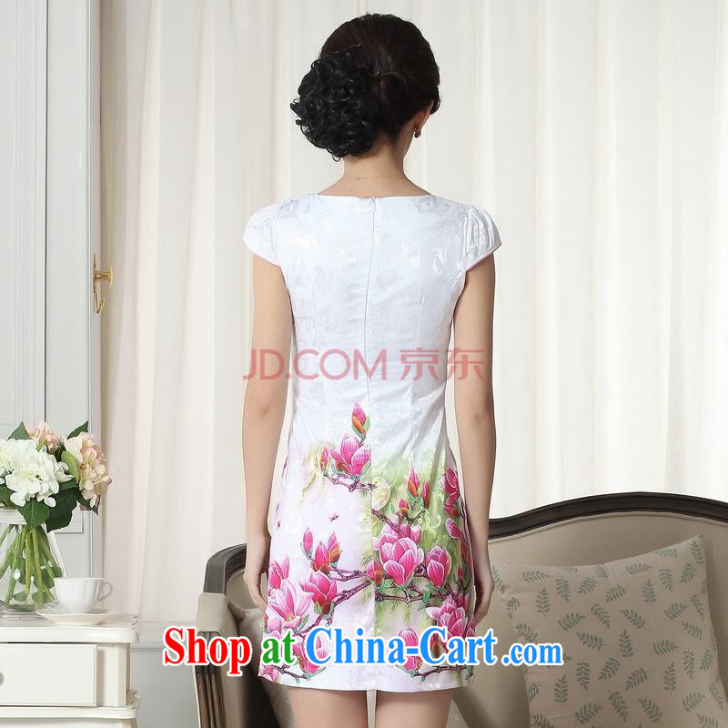 Shanghai, optimize purchase new summer elegance short cheongsam with improved graphics thin short cheongsam picture color 2 XL, Shanghai, optimize, and shopping on the Internet