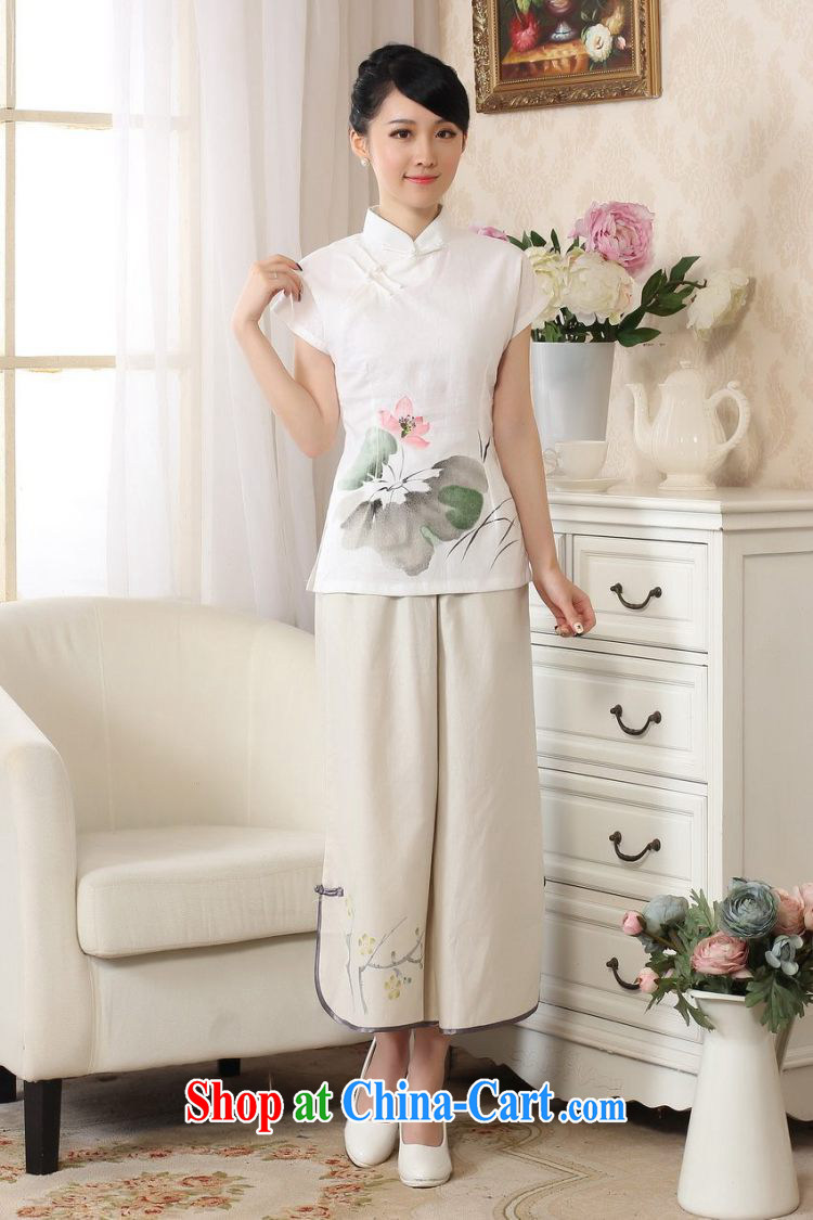 Uh, Ms. JOSEPH Tang Women's clothes summer T-shirt, cotton for the hand-painted Chinese Han-female improved Tang - A XXL sky pictures, price, brand platters! Elections are good character, the national distribution, so why buy now enjoy more preferential! Health