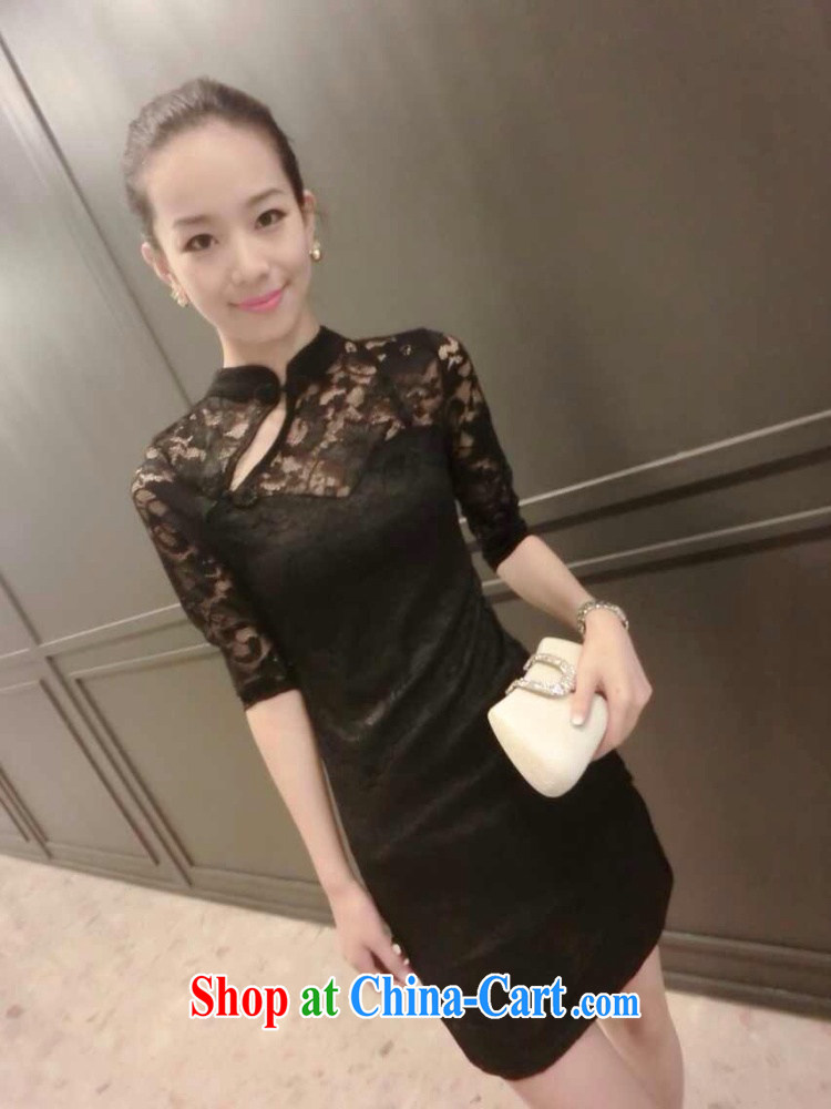 Sweet 1000 to 2015 lace beauty graphics thin cheongsam dress pink S pictures, price, brand platters! Elections are good character, the national distribution, so why buy now enjoy more preferential! Health