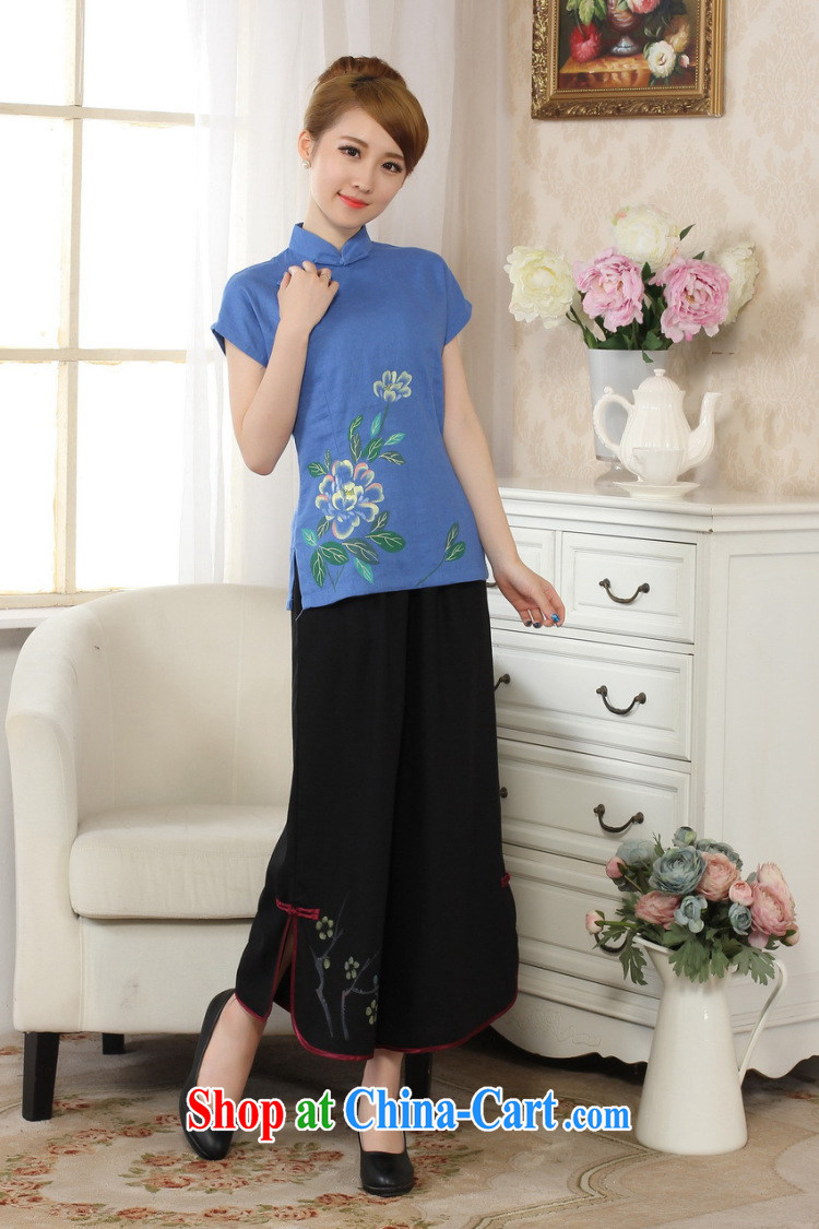 Uh, Ms. JOSEPH Tang Women's clothes summer wear T-shirt, cotton for the hand-painted Chinese Han-female improved Tang replace short-sleeve - A dark XXL pictures, price, brand platters! Elections are good character, the national distribution, so why buy now enjoy more preferential! Health
