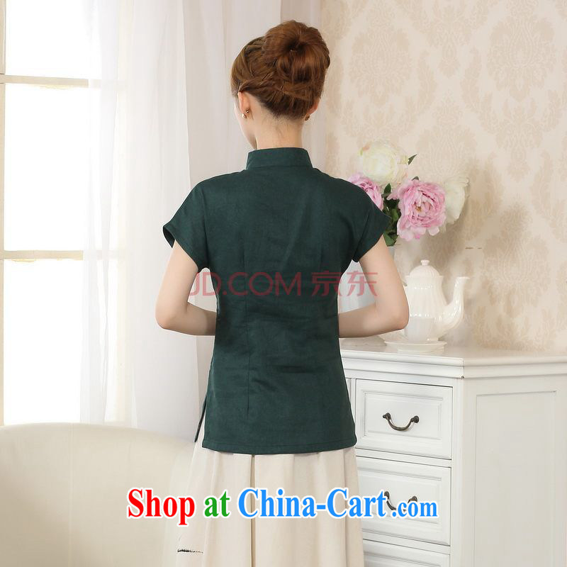 Uh, Ms. JOSEPH Tang Women's clothes summer T-shirt, cotton for the hand-painted Chinese Han-female improved Chinese short-sleeve - Dark A XXL, Joseph cotton, shopping on the Internet