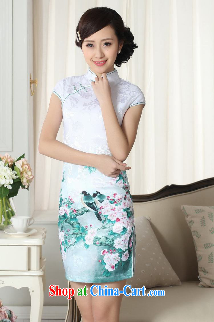 Take the lady daily fashion jacquard cotton cultivation short cheongsam dress Chinese improved, flower for new dresses dress such as the color 2 XL pictures, price, brand platters! Elections are good character, the national distribution, so why buy now enjoy more preferential! Health