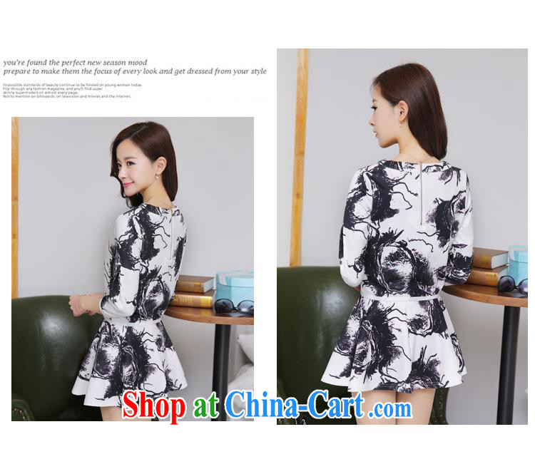 Black butterfly store 2015 spring new Korean version 7 cuff and stylish two-piece floral dress white L pictures, price, brand platters! Elections are good character, the national distribution, so why buy now enjoy more preferential! Health