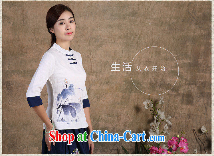 Mr Henry Tang, Id al-Fitr, the new 2015 National wind Beauty Fashion the tie Ms. T-shirt with improved Han-pre-sale may 15, white XL pictures, price, brand platters! Elections are good character, the national distribution, so why buy now enjoy more preferential! Health