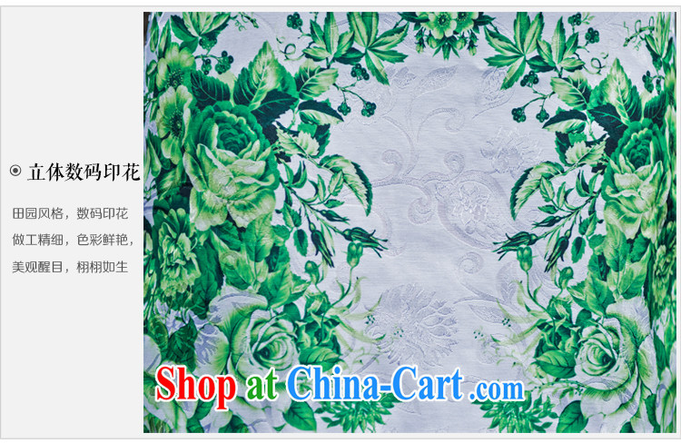 Light green 2015 new spring and summer new daily outfit, short beauty package and improved the cheongsam dress female elegant green XXL pictures, price, brand platters! Elections are good character, the national distribution, so why buy now enjoy more preferential! Health