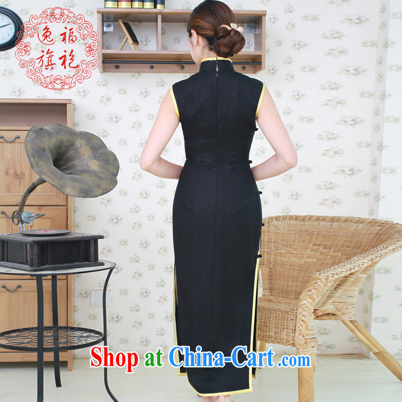 once and for all, black cotton robes sepia colored rimmed everyday dresses long, advanced custom black tailored 10 Day Shipping, once and for all (EFU), shopping on the Internet