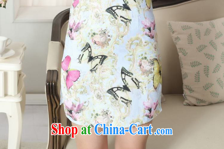 And Jing Ge new summer elegance Chinese qipao Chinese graphics thin short cheongsam picture color XL pictures, price, brand platters! Elections are good character, the national distribution, so why buy now enjoy more preferential! Health