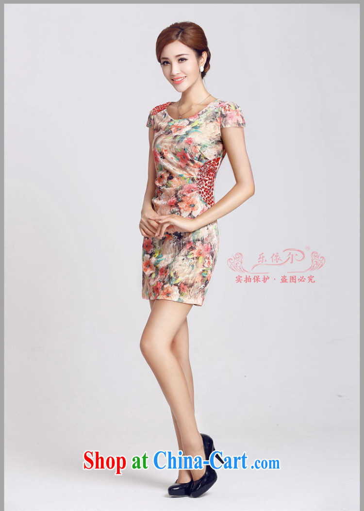 And, in accordance with short-sleeved improved retro dresses dresses beauty package and daily lady short cheongsam LYE 66,622 red L pictures, price, brand platters! Elections are good character, the national distribution, so why buy now enjoy more preferential! Health
