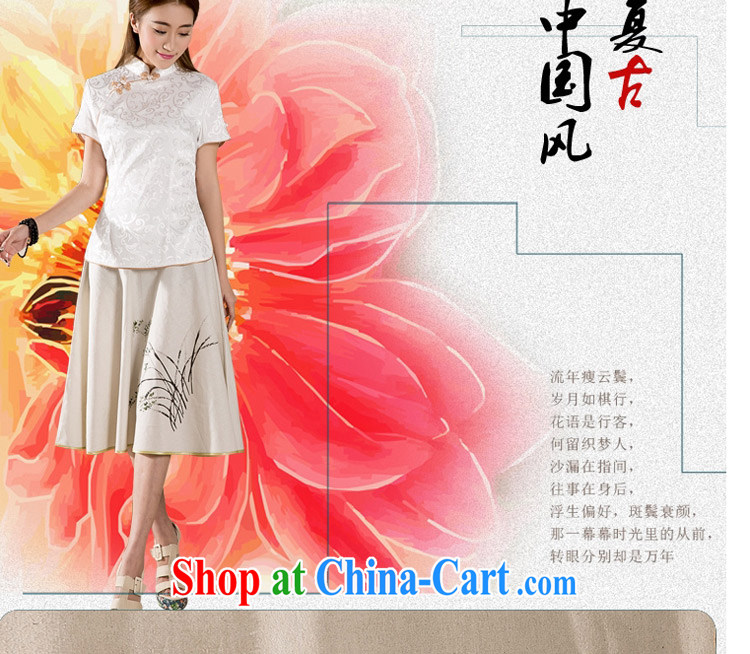 The card is still (YERCARSEN) 2015 summer New-snap embroidery Chinese clothes Chinese style retro female Chinese White XXL pictures, price, brand platters! Elections are good character, the national distribution, so why buy now enjoy more preferential! Health