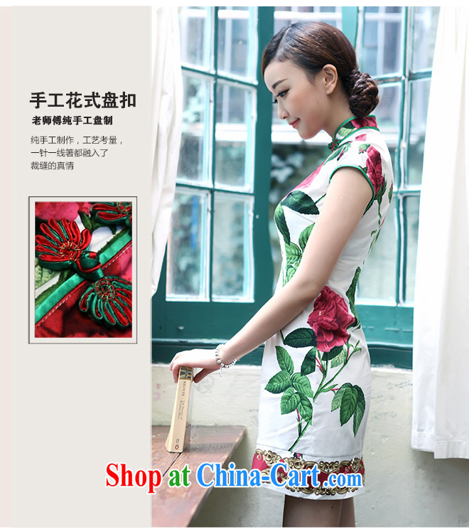 proverbial hero once and for all and I should be grateful if you would celebrate new spring and summer dresses day dresses stylish and improved national wind cheongsam dress white 2XL pictures, price, brand platters! Elections are good character, the national distribution, so why buy now enjoy more preferential! Health