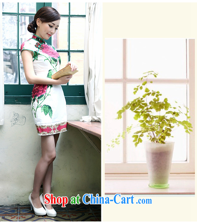 proverbial hero once and for all and I should be grateful if you would celebrate new spring and summer dresses day dresses stylish and improved national wind cheongsam dress white 2XL pictures, price, brand platters! Elections are good character, the national distribution, so why buy now enjoy more preferential! Health