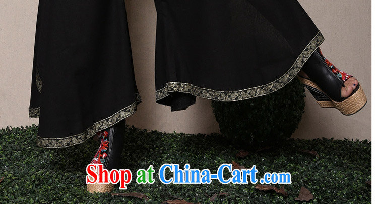 The card is still (YERCARSEN) 2015 spring and summer New Net color Phnom Penh 8 corner the trousers, wide leg cotton Ma ethnic wind casual women pants black are code pictures, price, brand platters! Elections are good character, the national distribution, so why buy now enjoy more preferential! Health