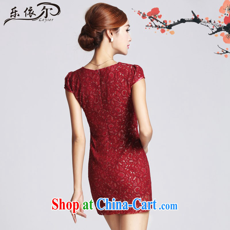 And, in accordance with antique lace girl cheongsam improved lady short cheongsam dress the Pearl River Delta (PRD daily LYE 66,612 red XXL, in accordance with (leyier), online shopping