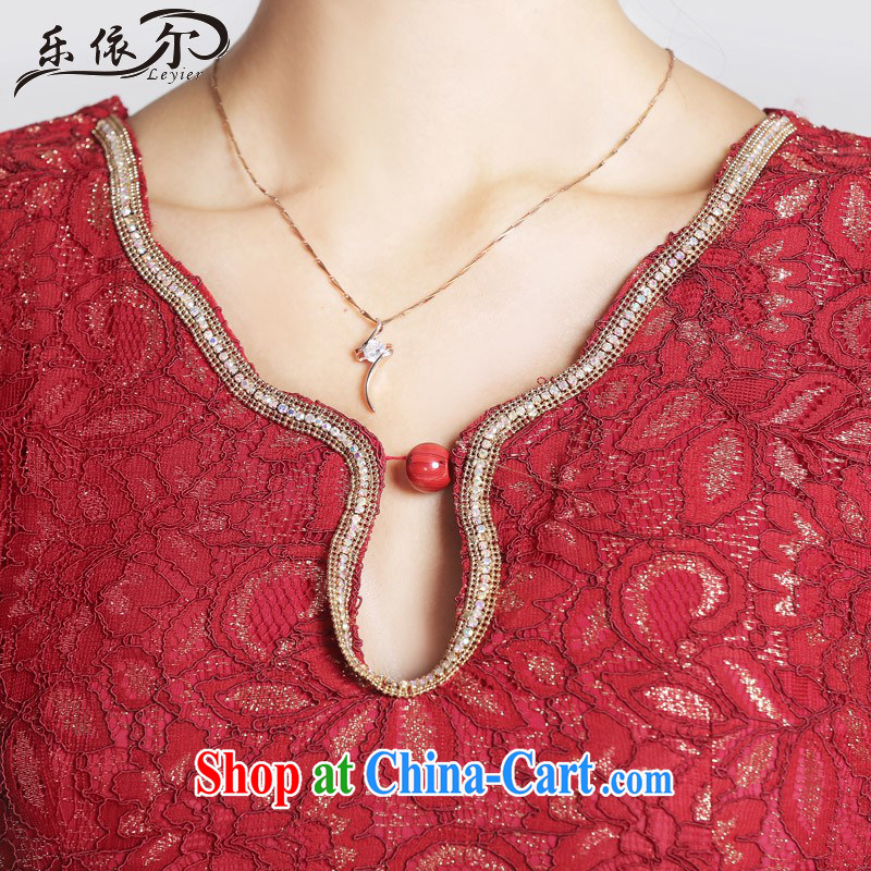 And, in accordance with antique lace girl cheongsam improved lady short cheongsam dress the Pearl River Delta (PRD daily LYE 66,612 red XXL, in accordance with (leyier), online shopping