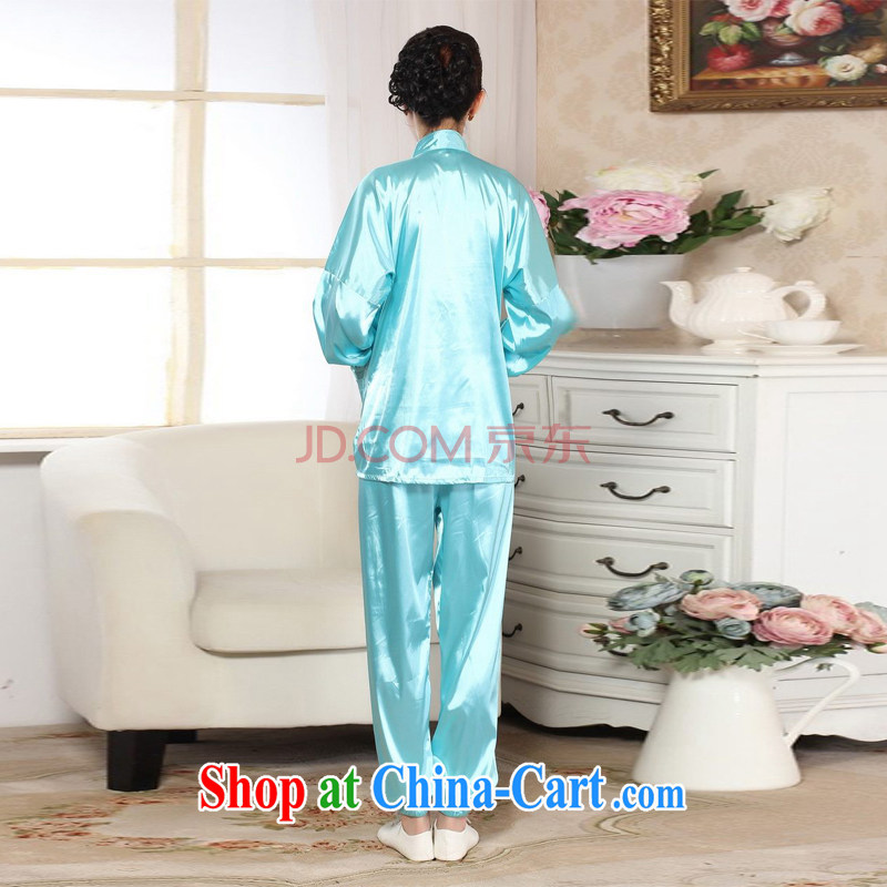 Uh, Ms. JOSEPH spring loaded Tang is set up for Ms. damask long-sleeved T-shirt Kung Fu Tai Chi clothing - E picture color XXL, cotton, Joseph, and shopping on the Internet