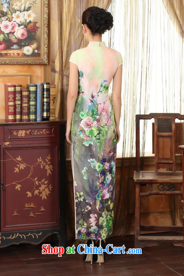 Joseph cotton robes, Ms. Tang with Diane Fong water droplets collar short-sleeve cultivating long double cheongsam pink XXL pictures, price, brand platters! Elections are good character, the national distribution, so why buy now enjoy more preferential! Health