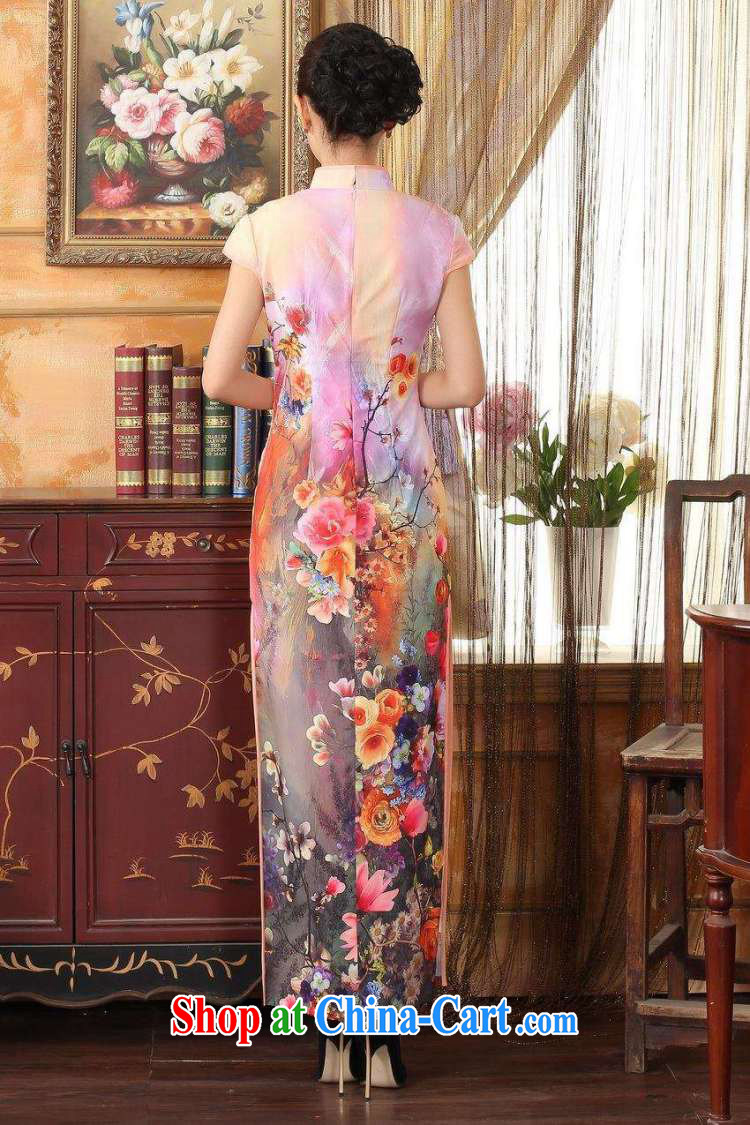 Joseph cotton robes, Ms. Tang with Diane Fong water droplets collar short-sleeve cultivating long double cheongsam pink XXL pictures, price, brand platters! Elections are good character, the national distribution, so why buy now enjoy more preferential! Health