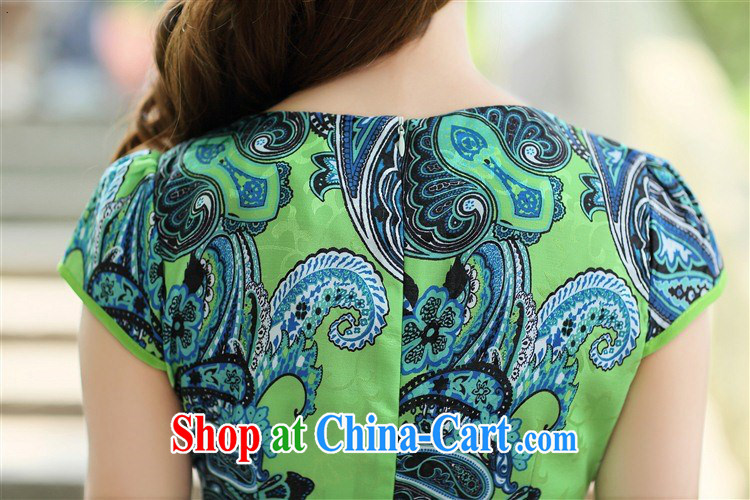 100 million Dollar City summer 2015 women with new packages and dresses lady elegant daily improved cultivation and stylish retro stamp cheongsam dress 8808 green XXL pictures, price, brand platters! Elections are good character, the national distribution, so why buy now enjoy more preferential! Health