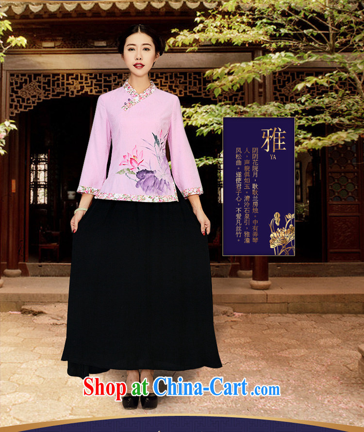Mr Henry Tang, Id al-Fitr spring new 2015 National wind cotton the retro improved Chinese Chinese shirt female light purple XL pictures, price, brand platters! Elections are good character, the national distribution, so why buy now enjoy more preferential! Health