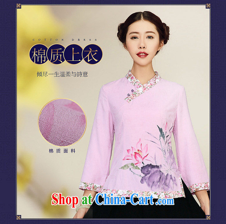 Mr Henry Tang, Id al-Fitr spring new 2015 National wind cotton the retro improved Chinese Chinese shirt female light purple XL pictures, price, brand platters! Elections are good character, the national distribution, so why buy now enjoy more preferential! Health