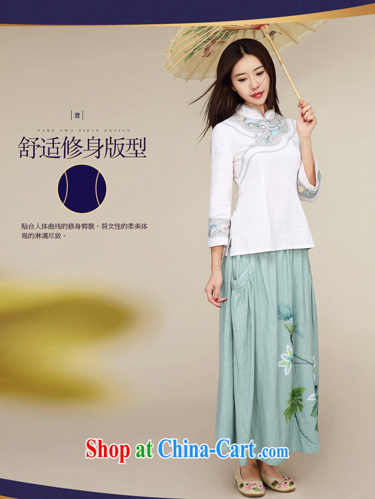 Mr Tang, Id al-Fitr, the new 2015 National wind cotton the original improved Chinese Chinese T-shirt girl raw linen color L pictures, price, brand platters! Elections are good character, the national distribution, so why buy now enjoy more preferential! Health