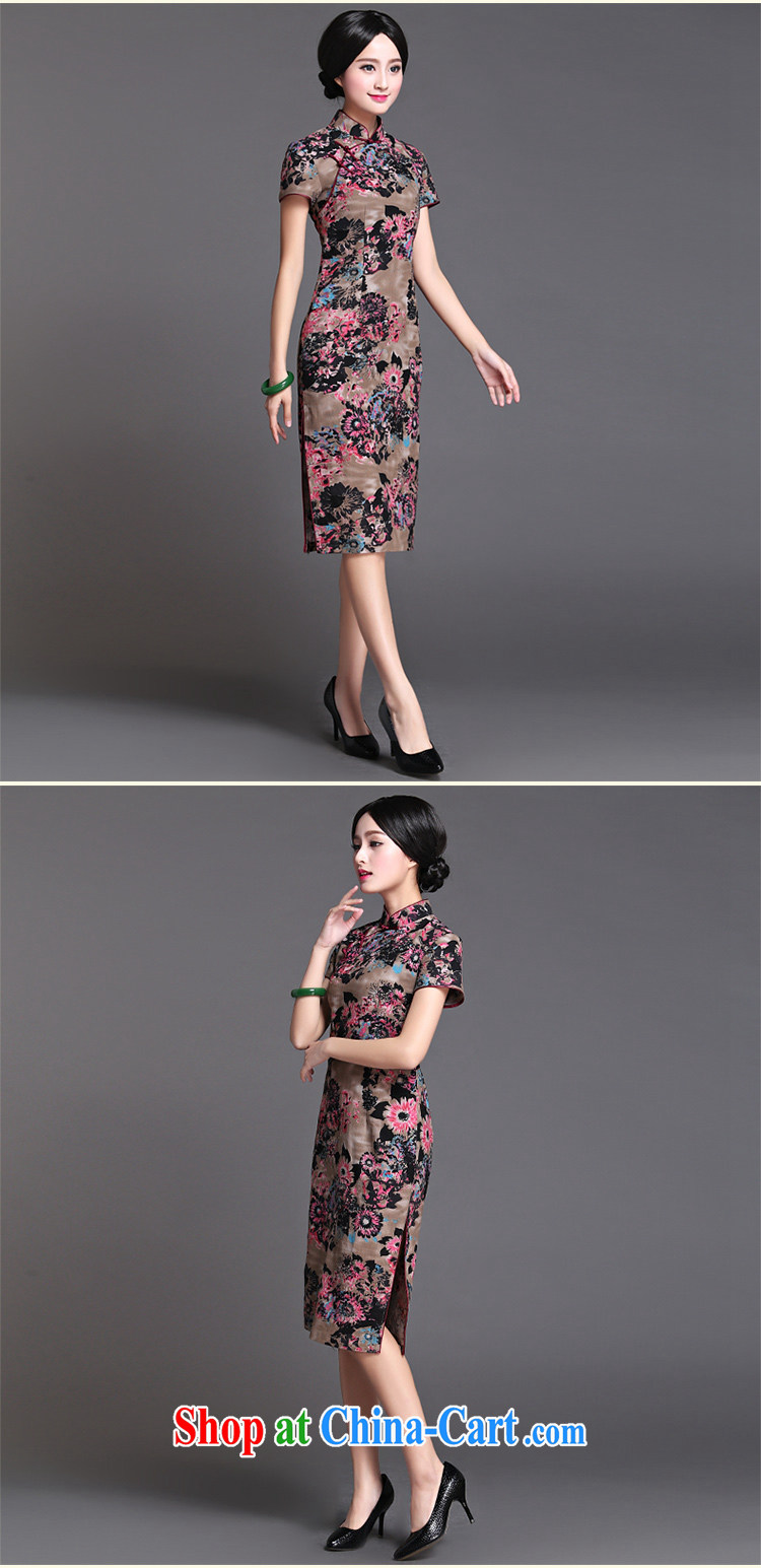 China classic 2015 summer, long Chinese qipao dress improved retro style, Ms. Yau Ma Tei cotton cheongsam floral XXXL pictures, price, brand platters! Elections are good character, the national distribution, so why buy now enjoy more preferential! Health
