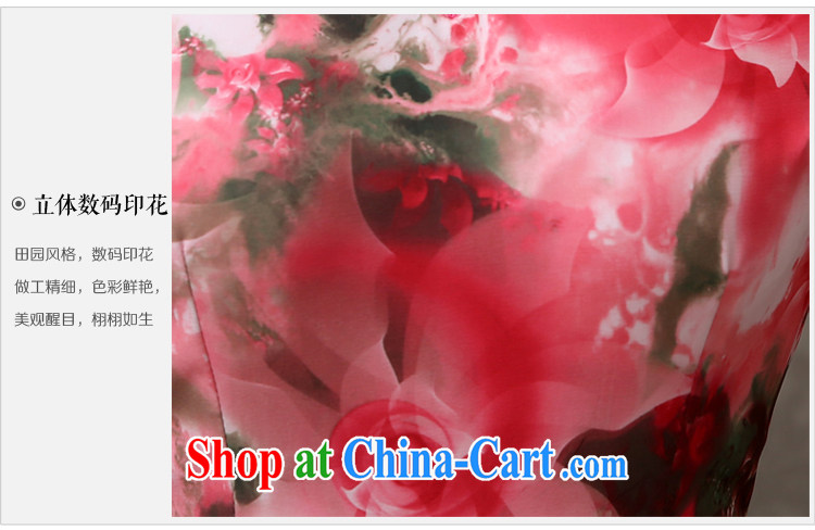 Martin Taylor 2015 spring and summer new daily long dresses retro improved cultivation video thin cheongsam dress large bonuses dress red XXL pictures, price, brand platters! Elections are good character, the national distribution, so why buy now enjoy more preferential! Health
