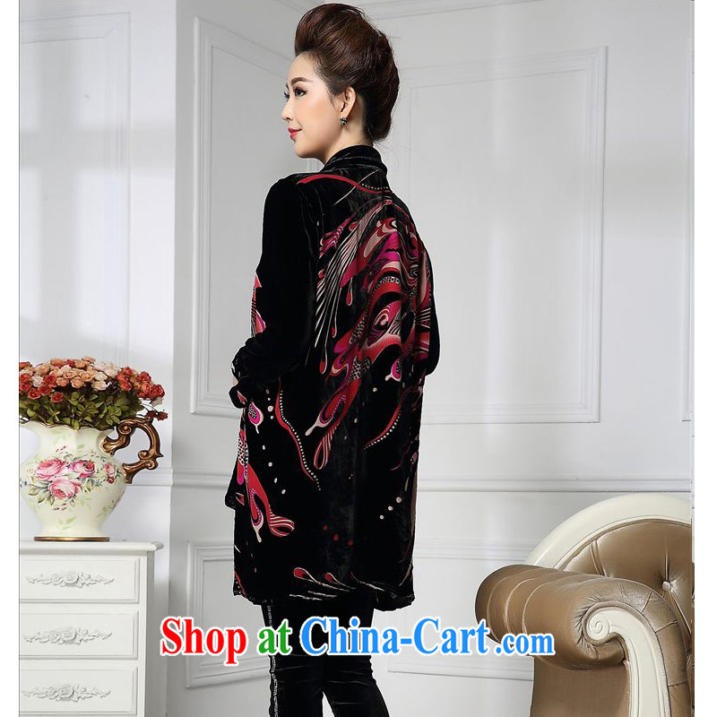 Forest narcissus Spring and Autumn 2015 the new stylish manually staple Pearl Peacock in the tread on old t-shirt, silk stitching wool shirts HGL - 671 wine red XXXXL, forest narcissus (SenLinShuiXian), online shopping