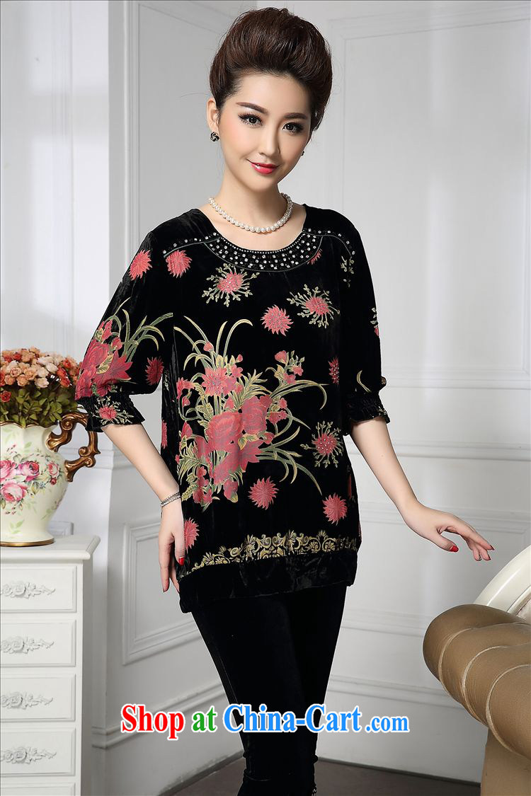Forest narcissus 2015 Spring and Autumn and the new fashion round collar pin Pearl flower-cuffs mother with Sauna silk stitching wool shirt HGL - 662 pink flower XXXXL pictures, price, brand platters! Elections are good character, the national distribution, so why buy now enjoy more preferential! Health