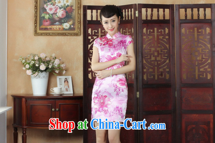Dan smoke Chinese qipao summer Chinese qipao retro improved, for a tight stamp female mini-short dresses such as the color XL pictures, price, brand platters! Elections are good character, the national distribution, so why buy now enjoy more preferential! Health