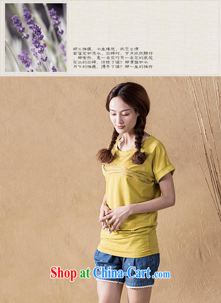 Black butterfly women summer 2015 new literary loose cotton color embroidered bat sleeves short-sleeve T-shirt women 860 white XL pictures, price, brand platters! Elections are good character, the national distribution, so why buy now enjoy more preferential! Health