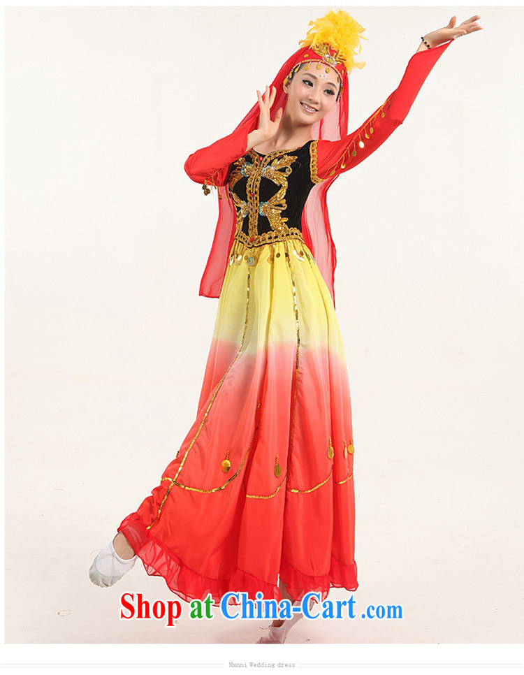 2015 new large skirt Xinjiang Dance India dance performances minority serving Uighur Dance Show Dance Clothing & dance performances as well as serving red S pictures, price, brand platters! Elections are good character, the national distribution, so why buy now enjoy more preferential! Health
