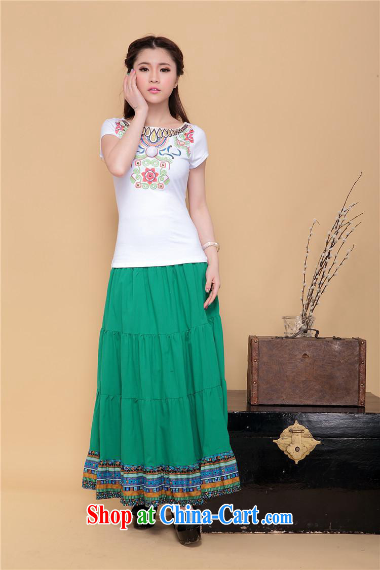 Black butterfly summer new ethnic wind women embroidery field short-sleeved round neck shirt T A 119 white XXL pictures, price, brand platters! Elections are good character, the national distribution, so why buy now enjoy more preferential! Health
