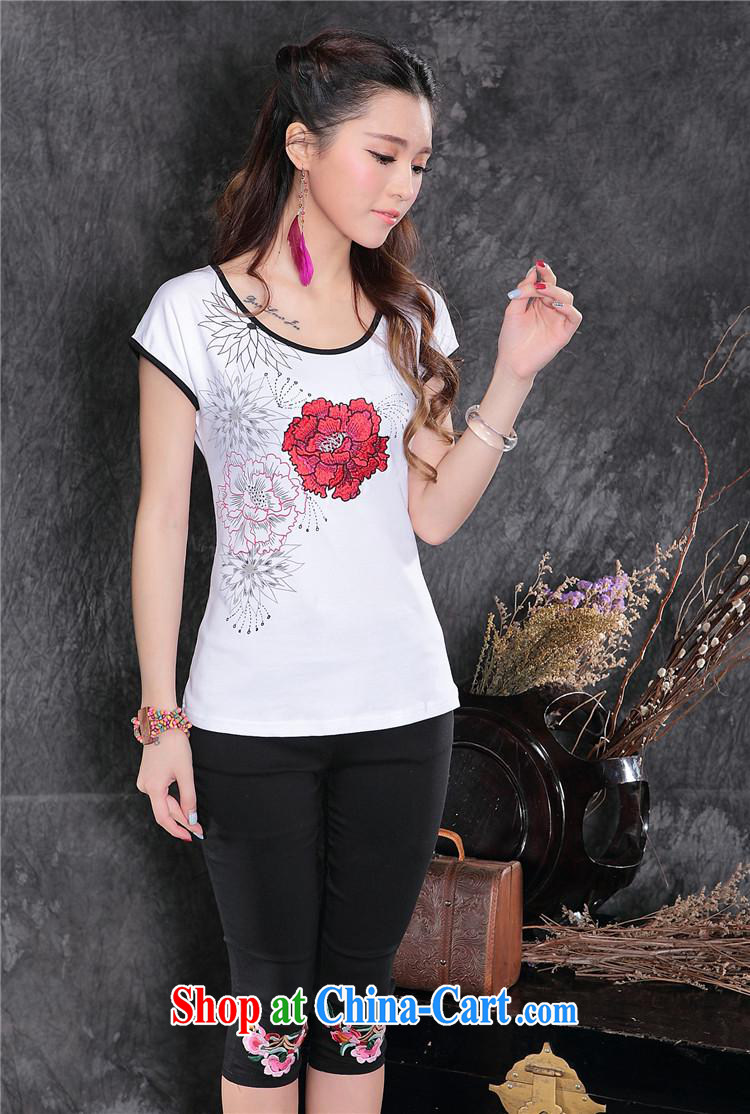 Black butterfly girl with 2015 summer new ethnic wind women stamp round-collar short-sleeve shirt T cotton A 161 black XXL pictures, price, brand platters! Elections are good character, the national distribution, so why buy now enjoy more preferential! Health
