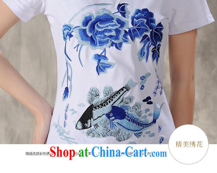 Black butterfly women 2015 spring and summer new ethnic wind embroidered short sleeves shirt T female A 605 white 4XL pictures, price, brand platters! Elections are good character, the national distribution, so why buy now enjoy more preferential! Health