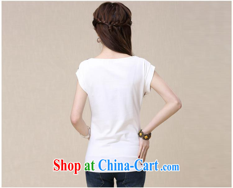 Black butterfly new, summer lace stitching stamp duty National wind women short-sleeve shirt T girls 9961 m White 2XL pictures, price, brand platters! Elections are good character, the national distribution, so why buy now enjoy more preferential! Health