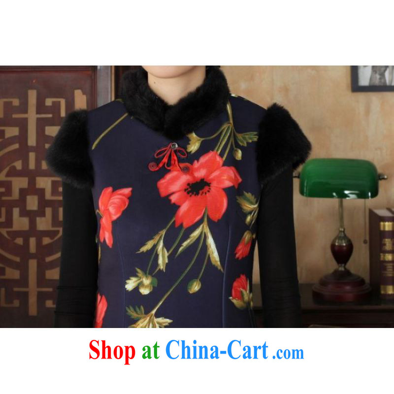 The frequency response, Ms. Tang cheongsam dress with improved winter dresses, for the waist dress dresses Y 0028 Map Color 2 XL, the bandwidth, and shopping on the Internet