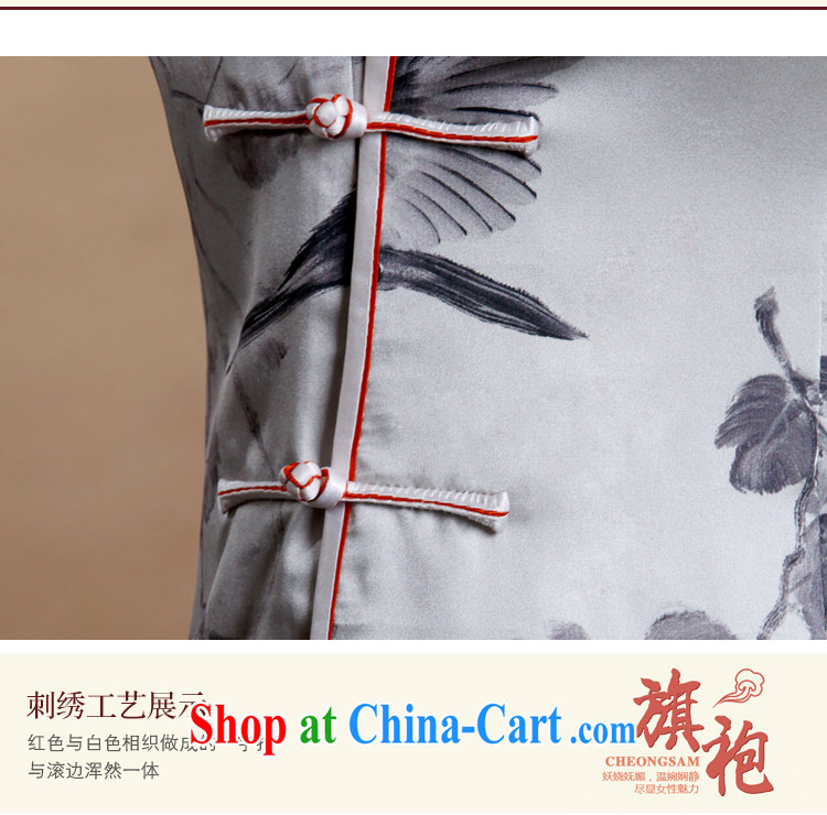 once and for all, the good clothes outfit summer sauna silk Silk Cheongsam ink short dresses, Retro light gray tailored 10 Day Shipping pictures, price, brand platters! Elections are good character, the national distribution, so why buy now enjoy more preferential! Health