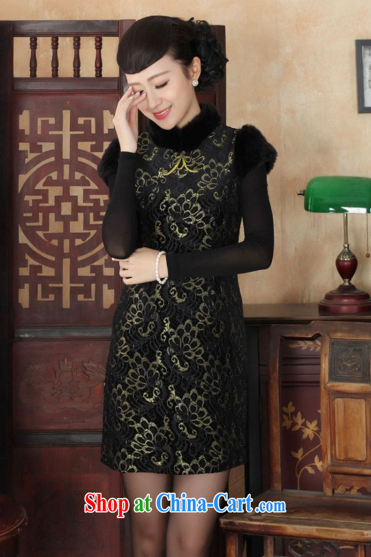 The frequency response, Ms. Tang cheongsam with improved winter dresses, for wool and lace-up waist dress dresses Y 0024 Map Color 2 XL pictures, price, brand platters! Elections are good character, the national distribution, so why buy now enjoy more preferential! Health