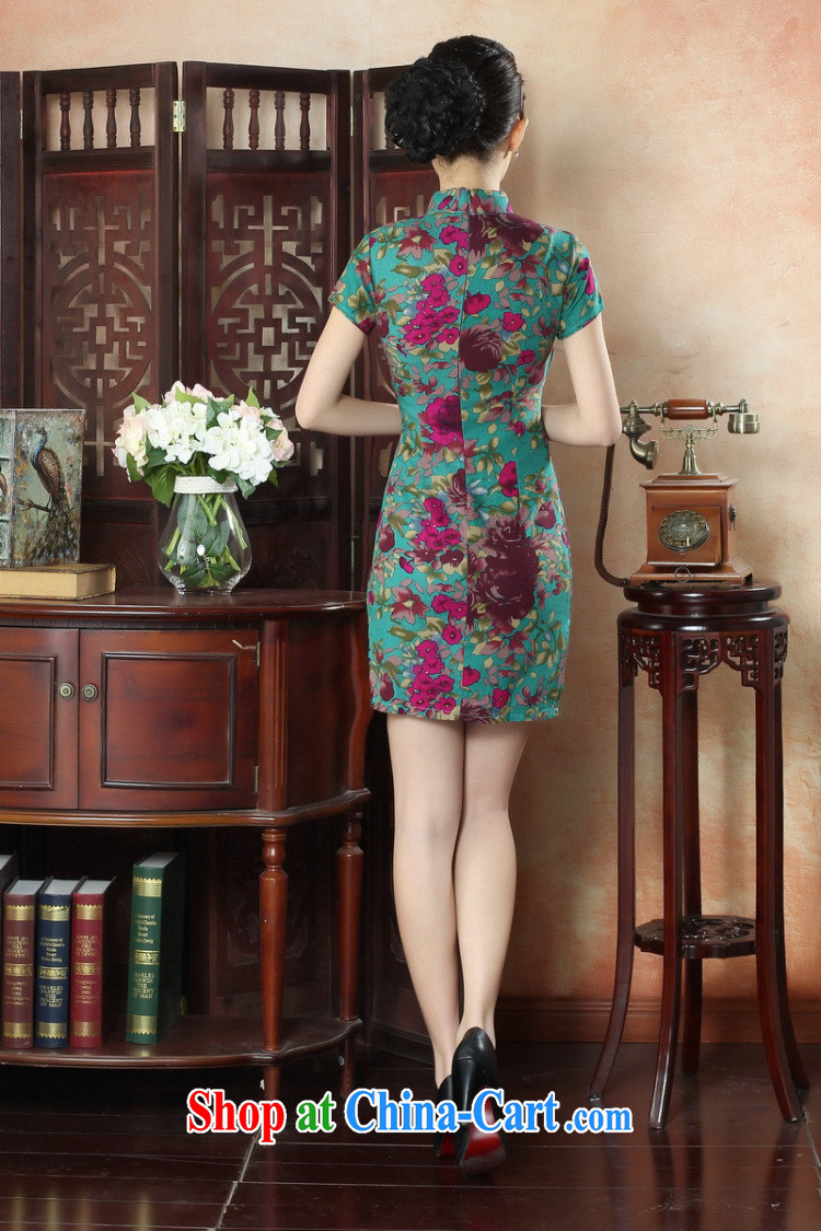 spend the summer new cheongsam dress Chinese Chinese improved the collar linen cotton the cheongsam stylish short dresses such as the color 2 XL pictures, price, brand platters! Elections are good character, the national distribution, so why buy now enjoy more preferential! Health