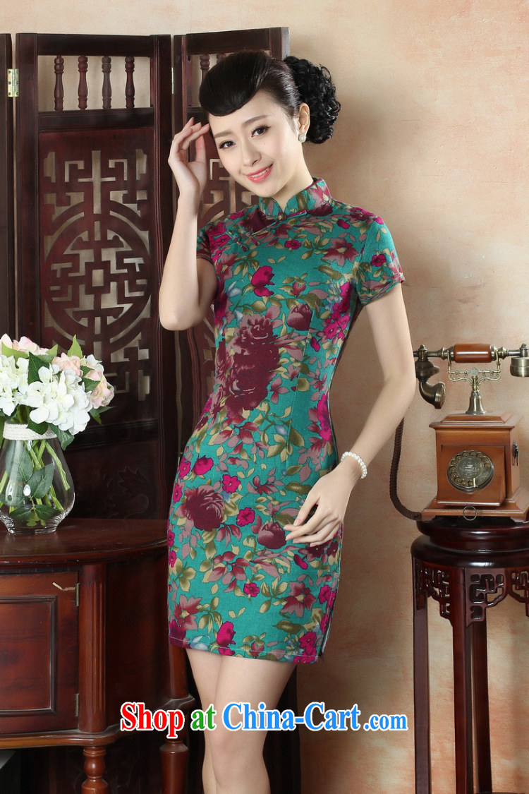 Dan smoke summer new cheongsam dress Chinese Chinese improved, for cotton linen dresses the stylish short dresses, such as the colors XL pictures, price, brand platters! Elections are good character, the national distribution, so why buy now enjoy more preferential! Health